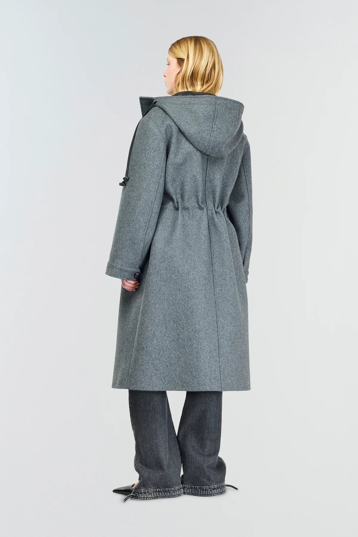 Semicouture Cappotto in Panno e Lana Donna Vincent Grigio