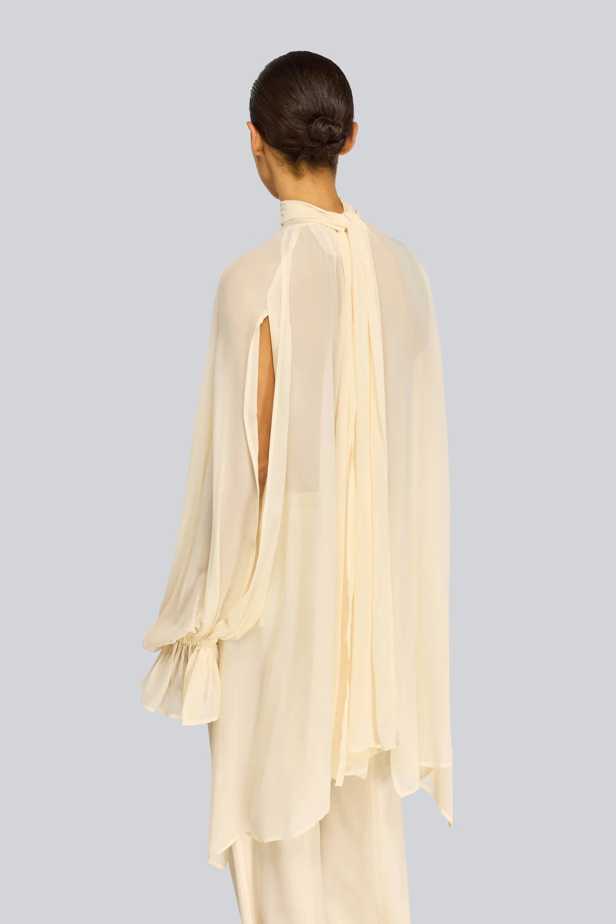 Semicouture Blusa in Georgette Renie Donna Burro