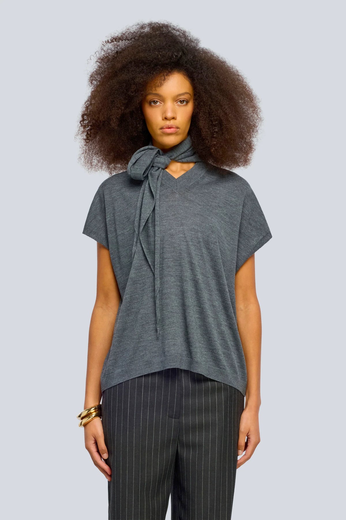 Semicouture Gilet in Lana Destiny Donna Grigio