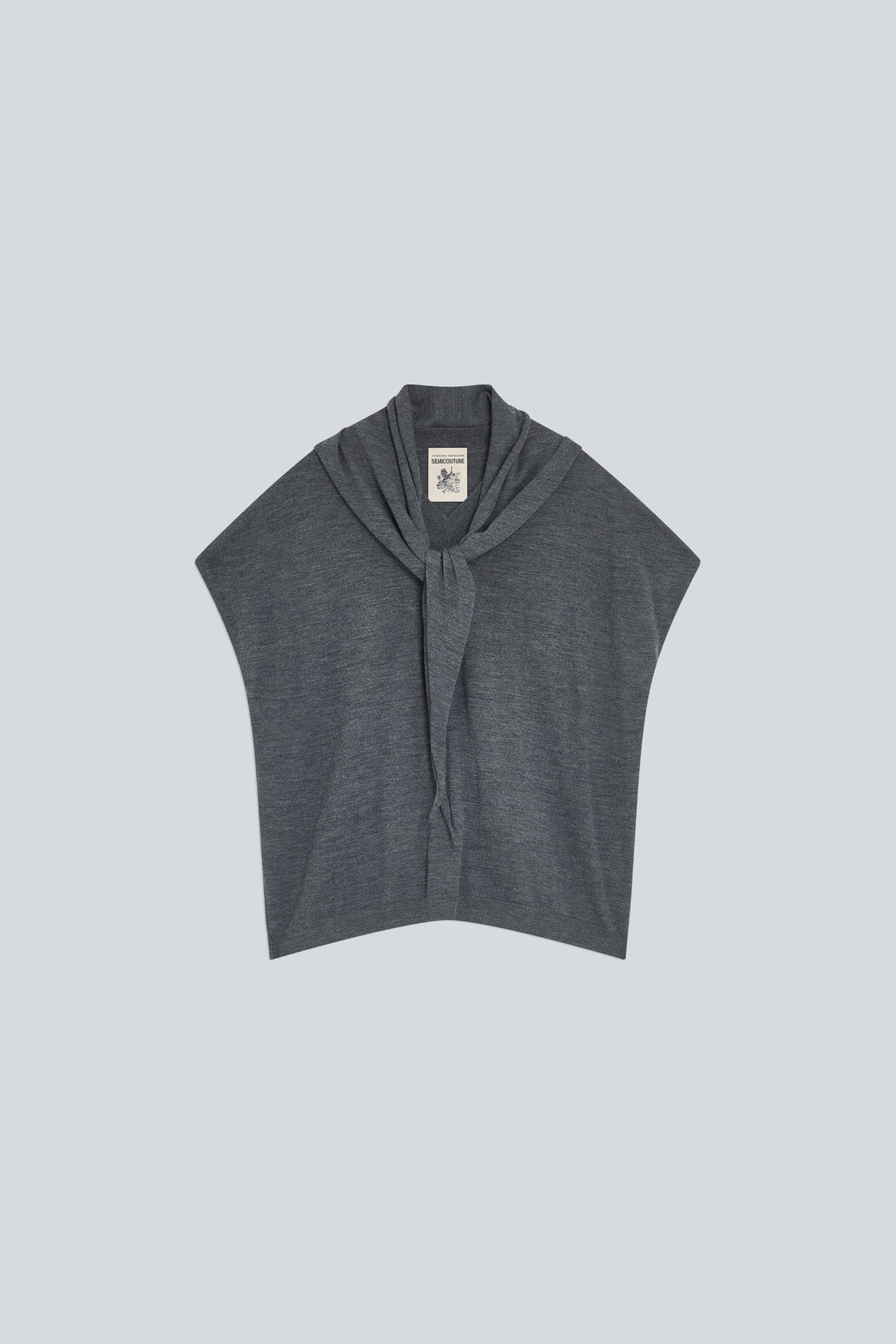 Semicouture Gilet in Lana Destiny Donna Grigio