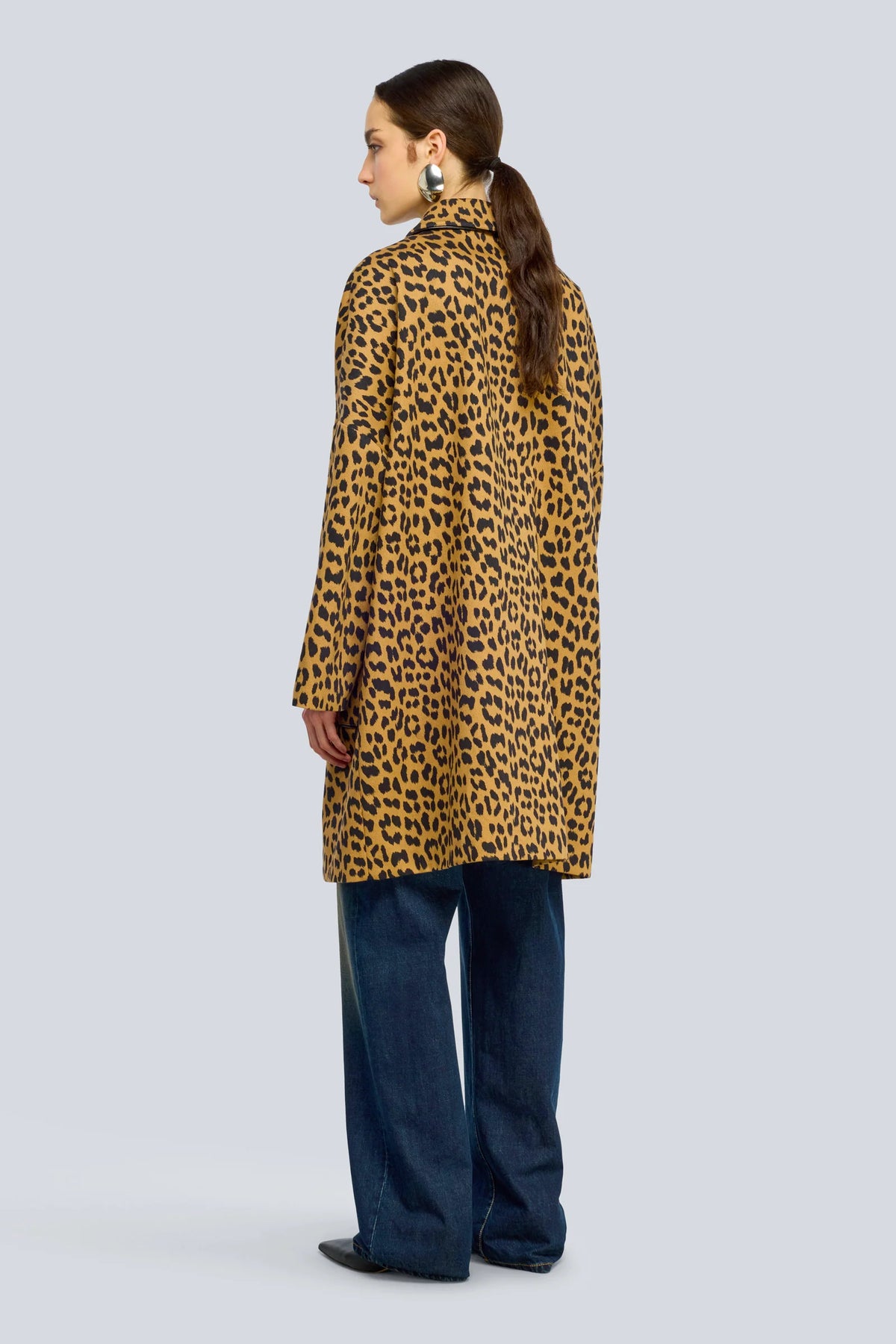 Semicouture Cappotto in Gabrdina Dana Donna Macula Cammello