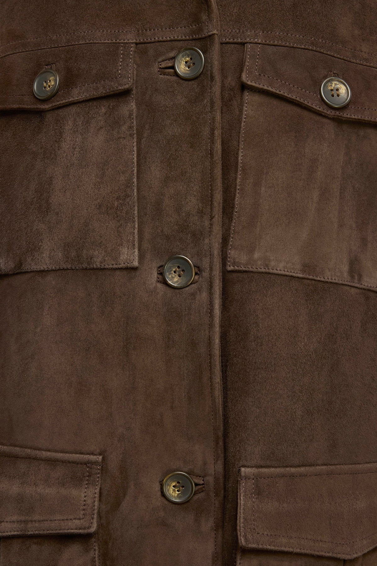 Semicouture Giacca in Camoscio Penny Donna Moka