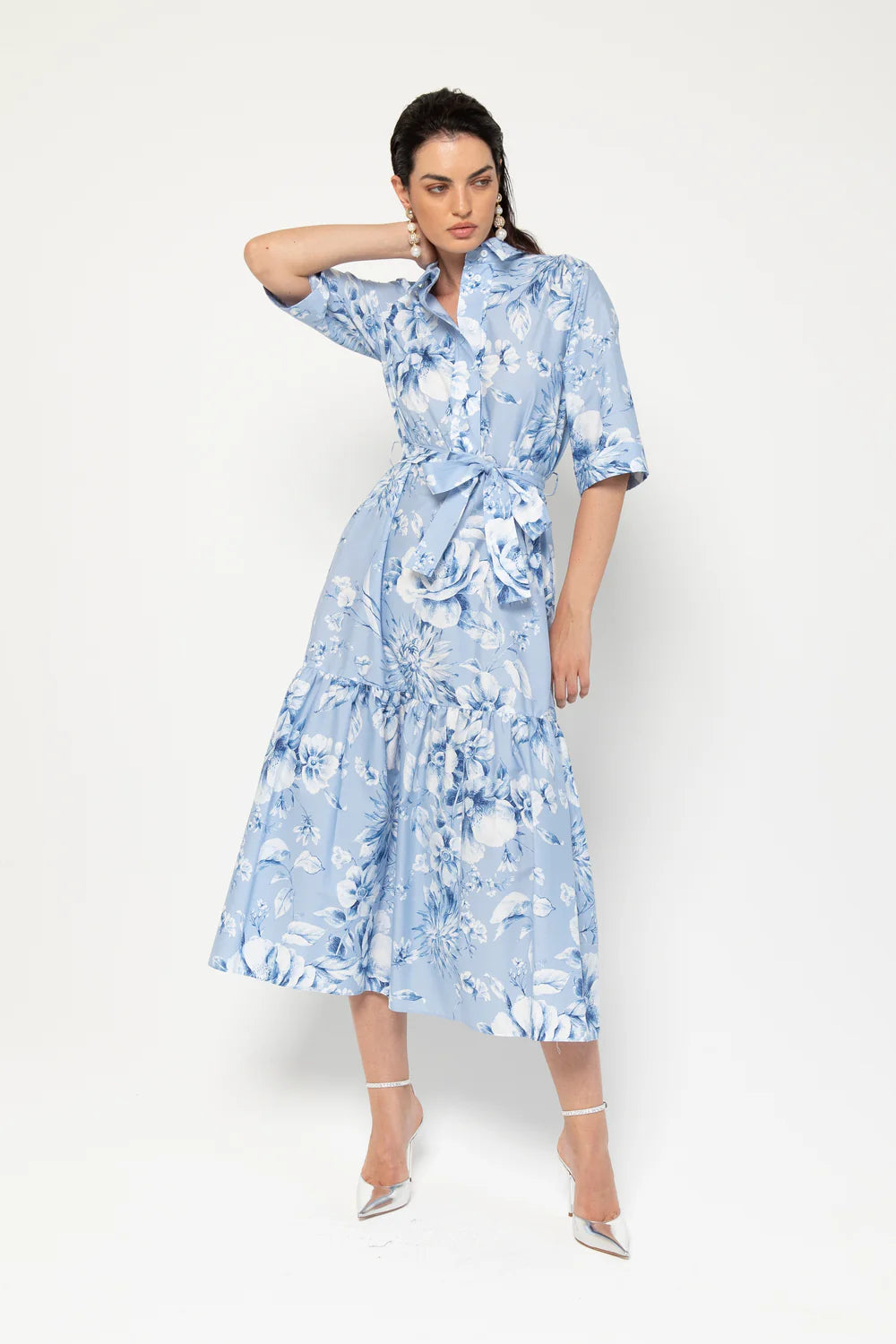 Lavi Couture Abito in Cotone Donna Salcerella Celeste