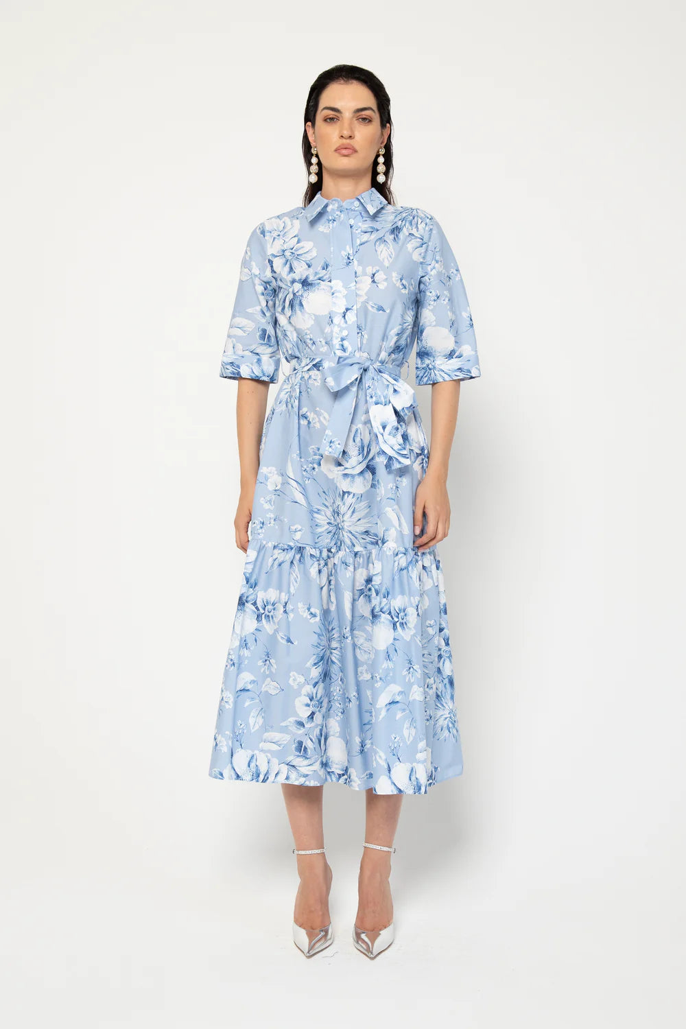 Lavi Couture Abito in Cotone Donna Salcerella Celeste