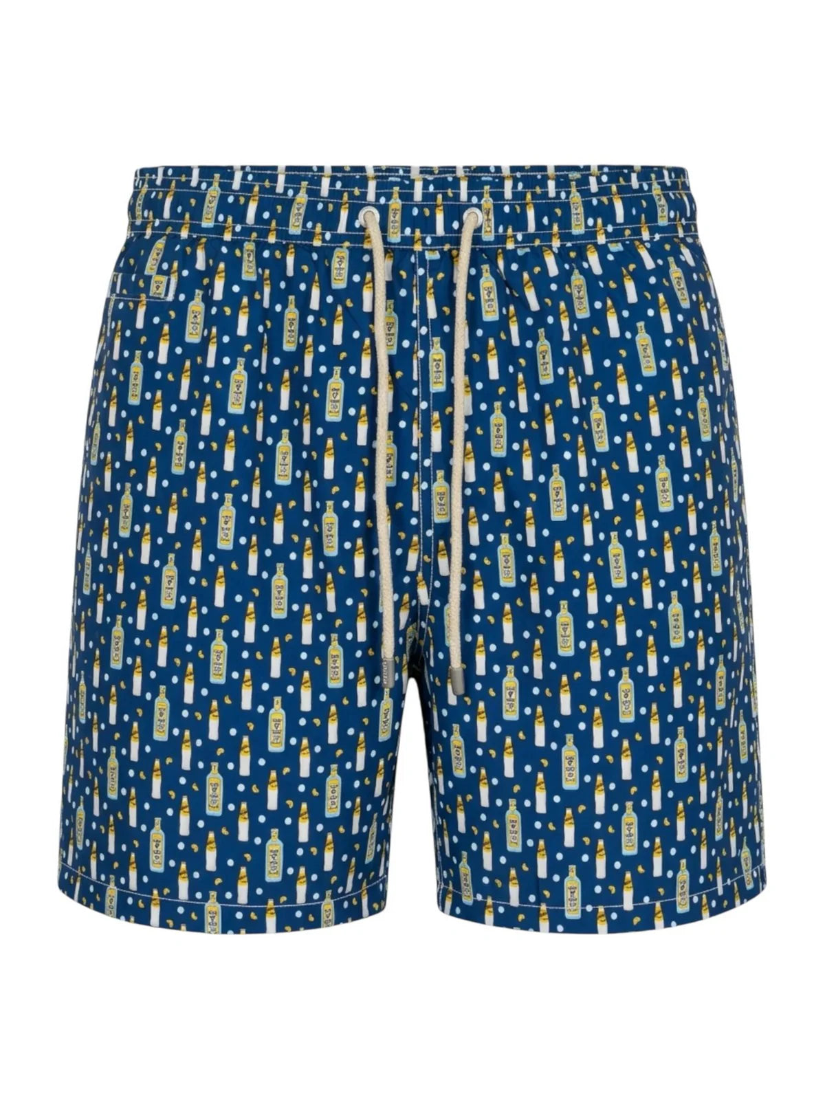 MC2 Saint Barth Costume Mare in Tessuto Leggero con Stampa Schweppes Gin Tonic Blu
