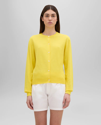 Aspesi Cardigan Girocollo in Cotone Donna 3609 Giallo
