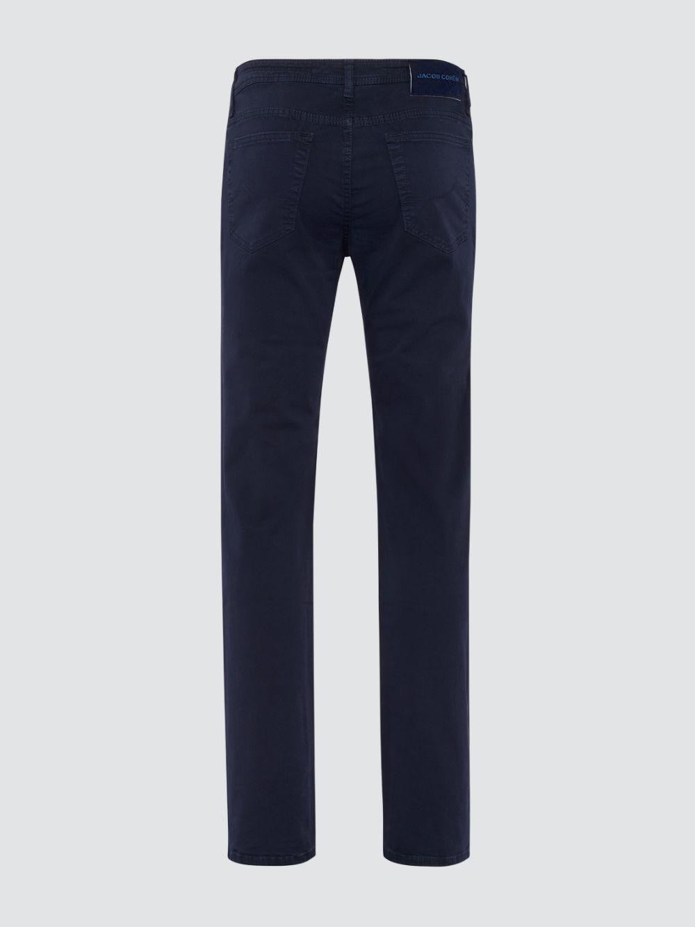 Jacob Cohën Pantalone in Cotone Nick Slim Fit Uomo Blu Scuro