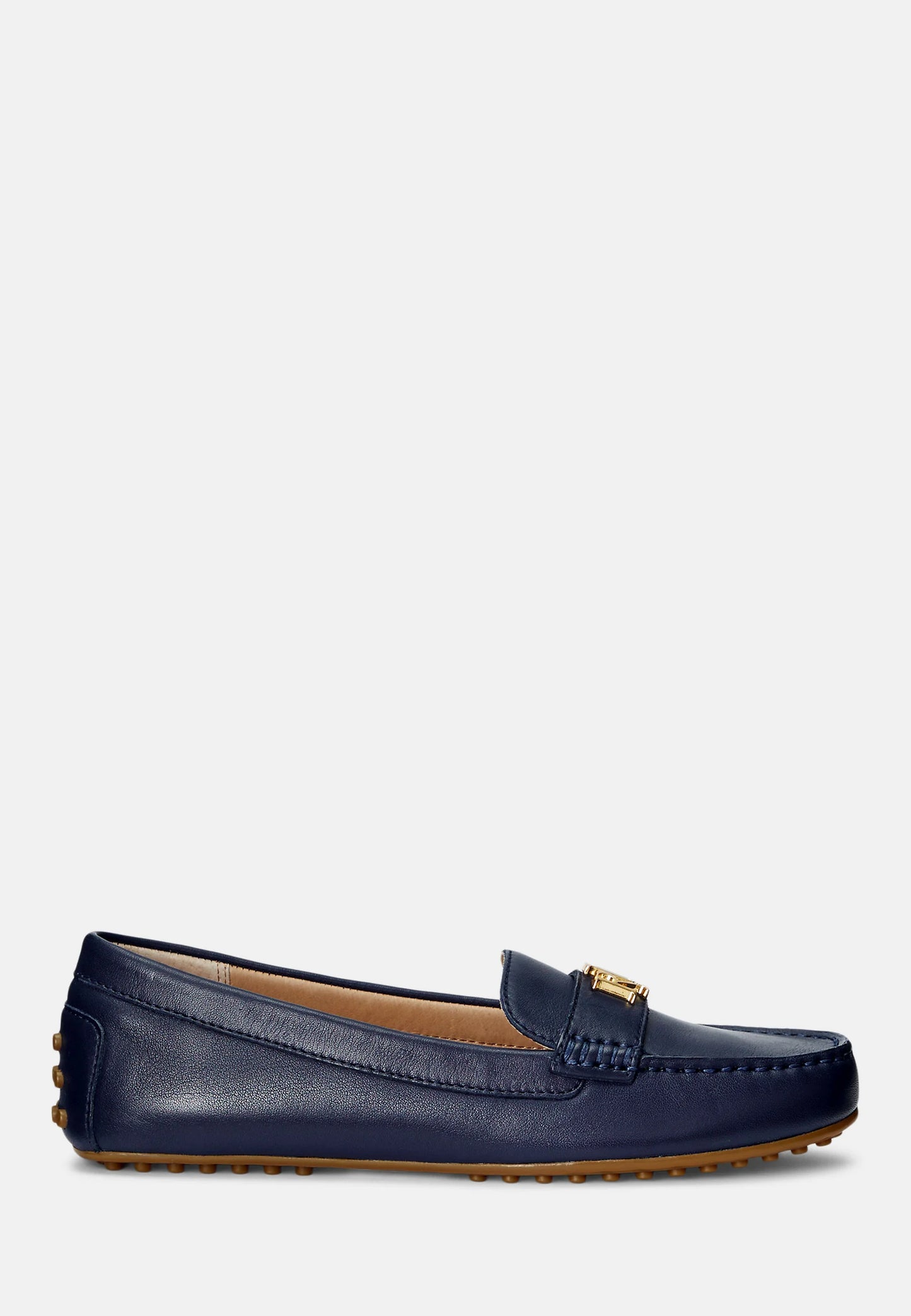 Lauren Ralph Lauren Mocassino in Pelle Donna Barnsbury Blu Navy