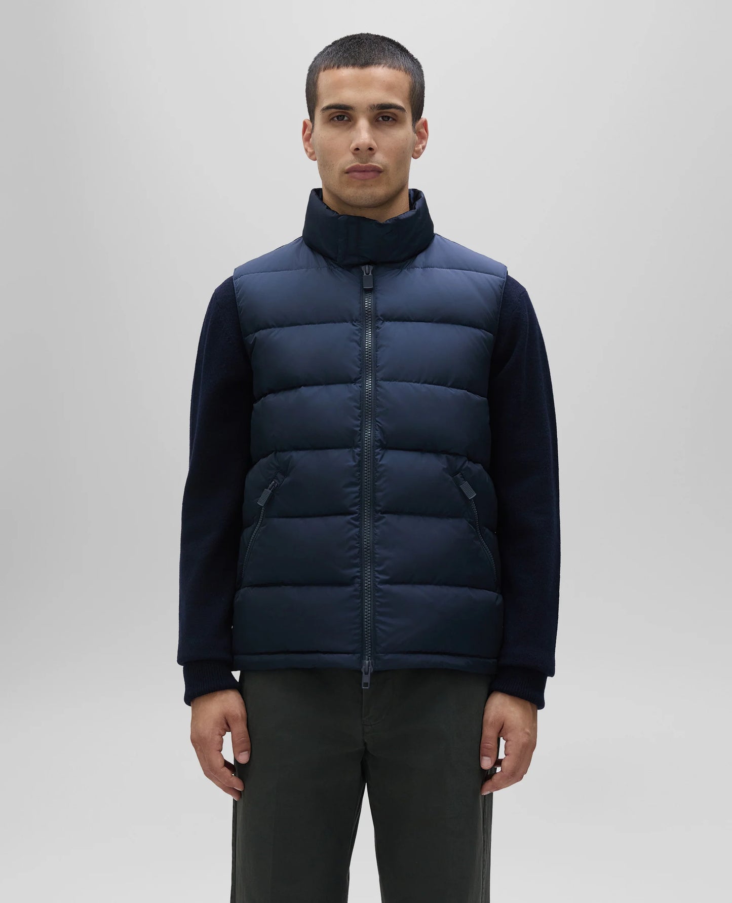 Aspesi Gilet Piuma Smanicato Uomo Slim Re Blu