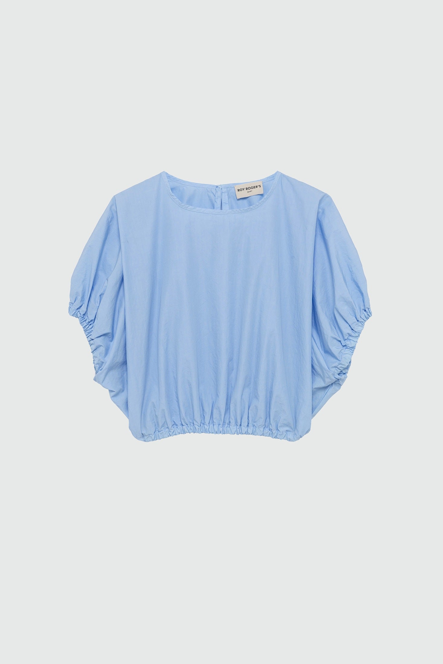 Roy Roger's Camicia in Popeline di Cotone Donna Azzurro