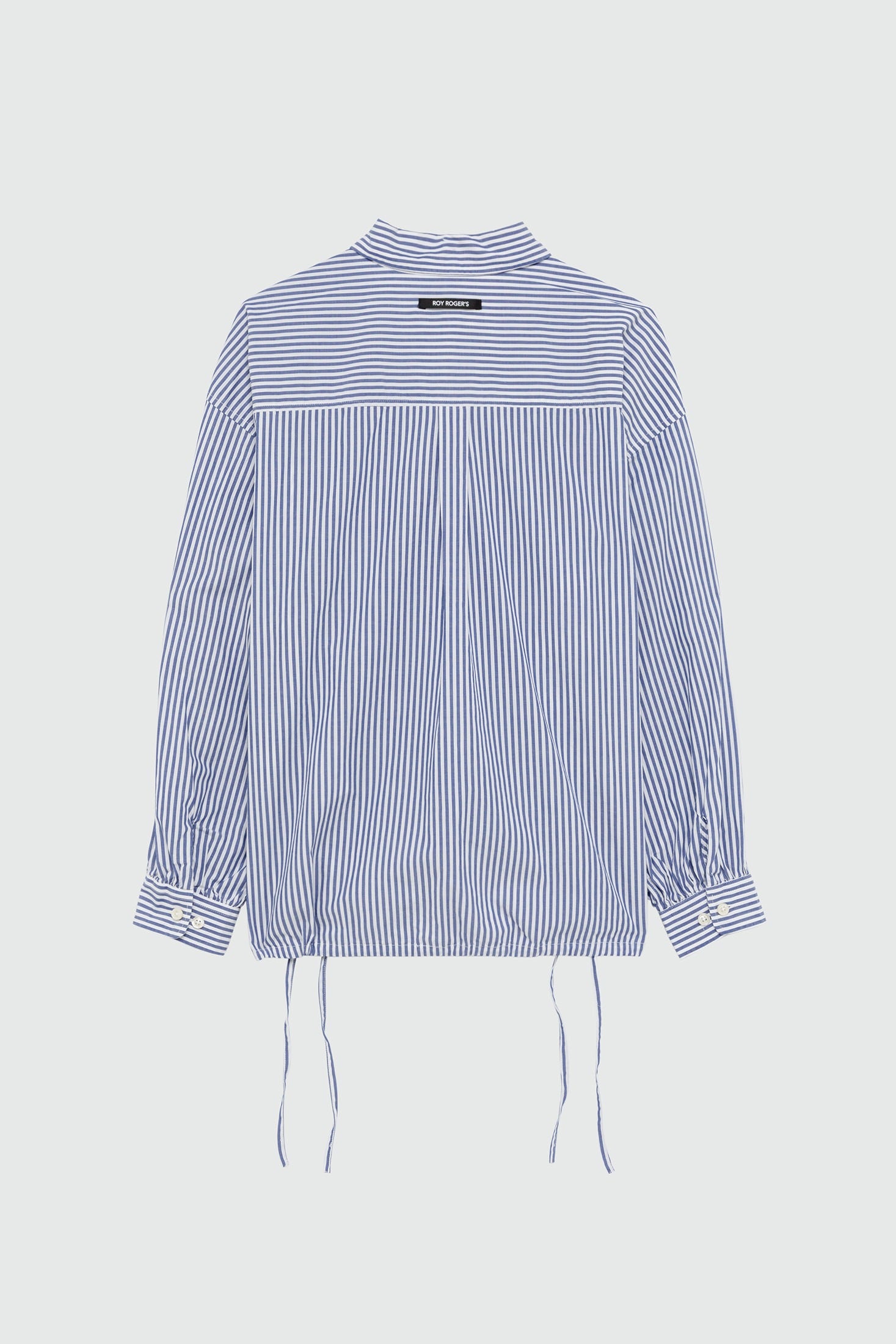 Roy Roger's Camicia in Popeline di Cotone Bloom Donna a Righe Bianco e Blu