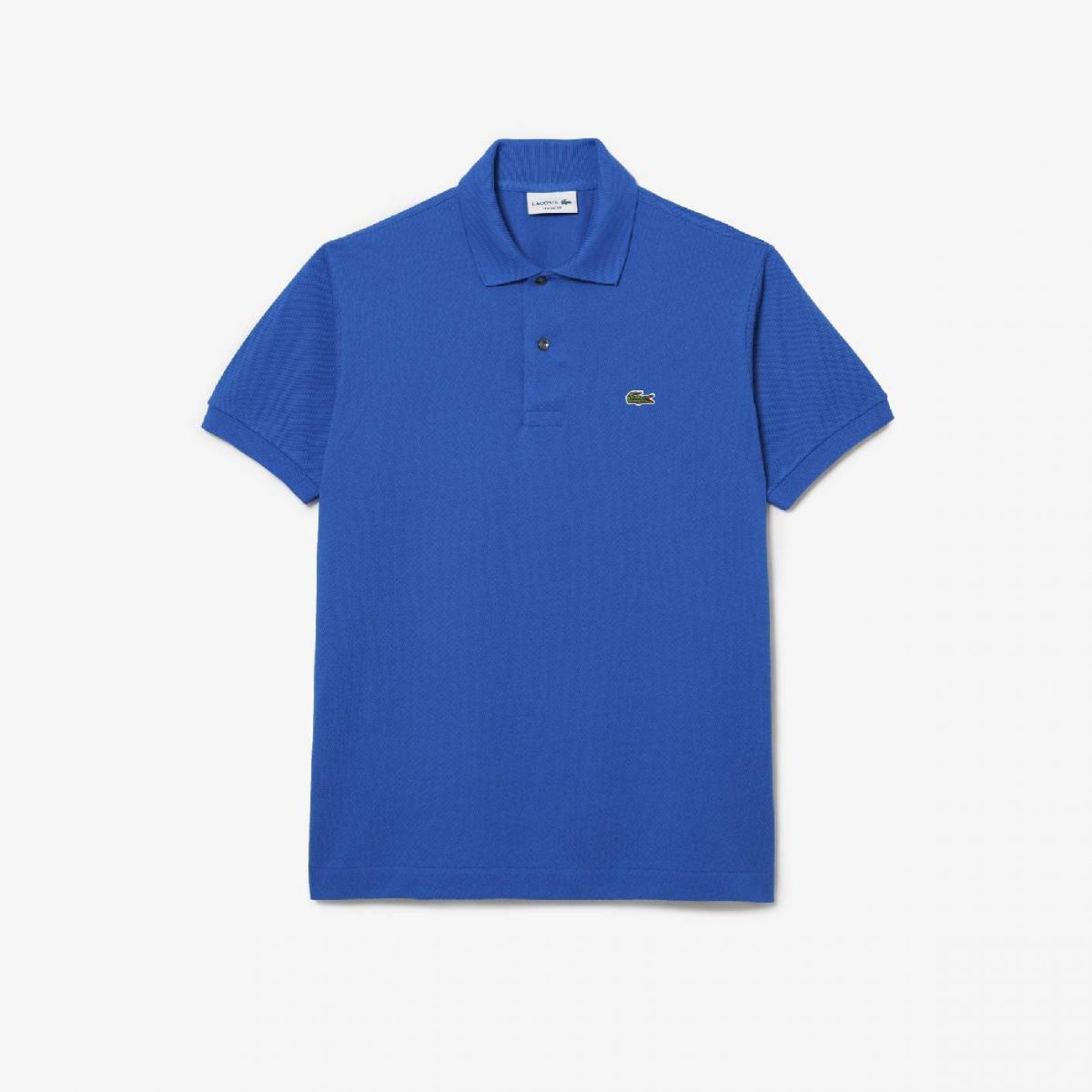 Lacoste Polo Manica Corta in Cotone L 12.12 Uomo Blu