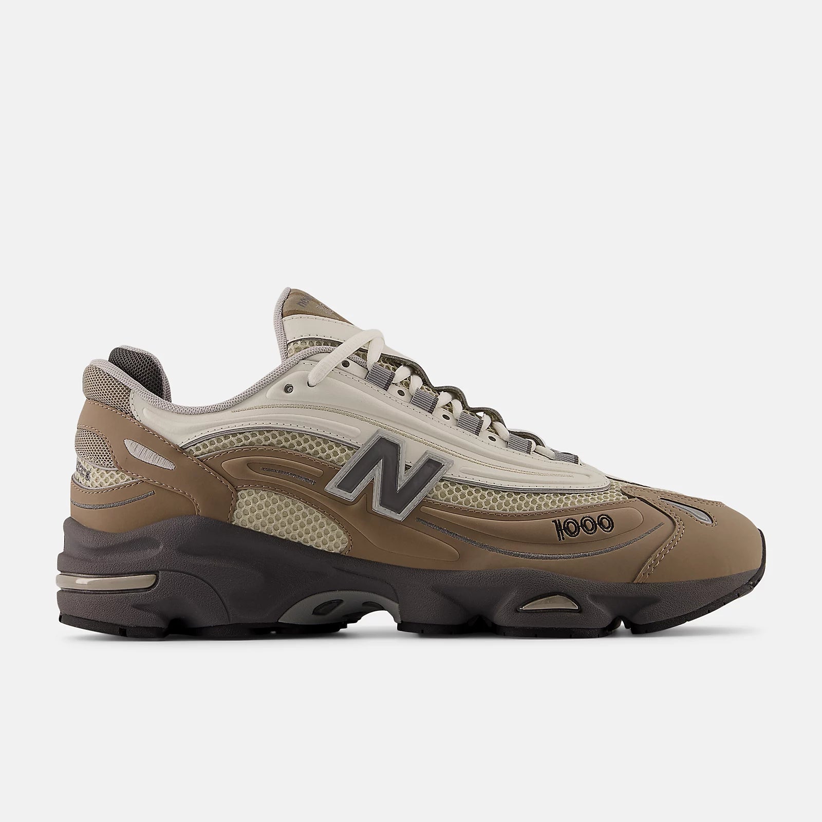 New Balance Sneakers in Mesh 1000 Unisex Marrone e Sea Salt