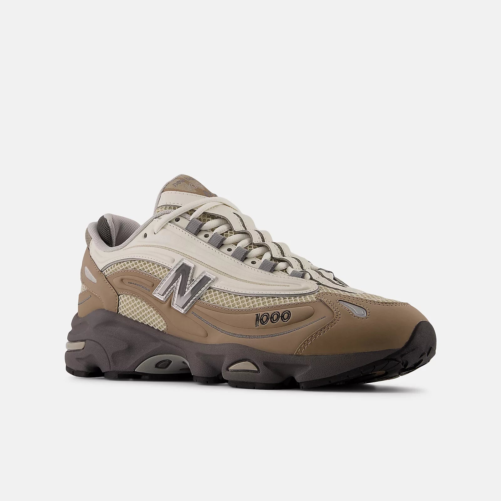 New Balance Sneakers in Mesh 1000 Unisex Marrone e Sea Salt
