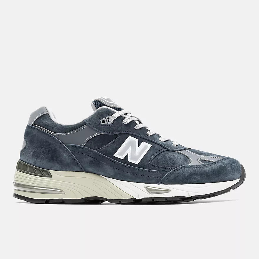 New Balance Sneakers Made in UK U991PN1 Unisex Blu Navy e Reflective Silver