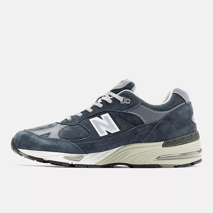 New Balance Sneakers Made in UK U991PN1 Unisex Blu Navy e Reflective Silver