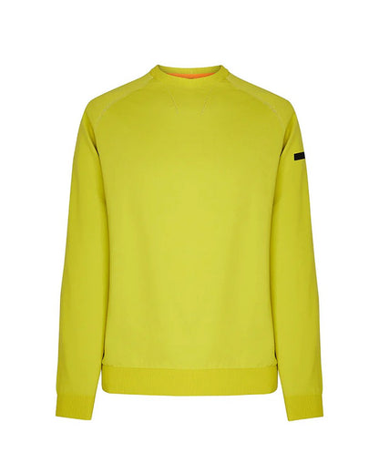 RRD Maglia Girocollo in Cotone Rasato Uomo Giallo