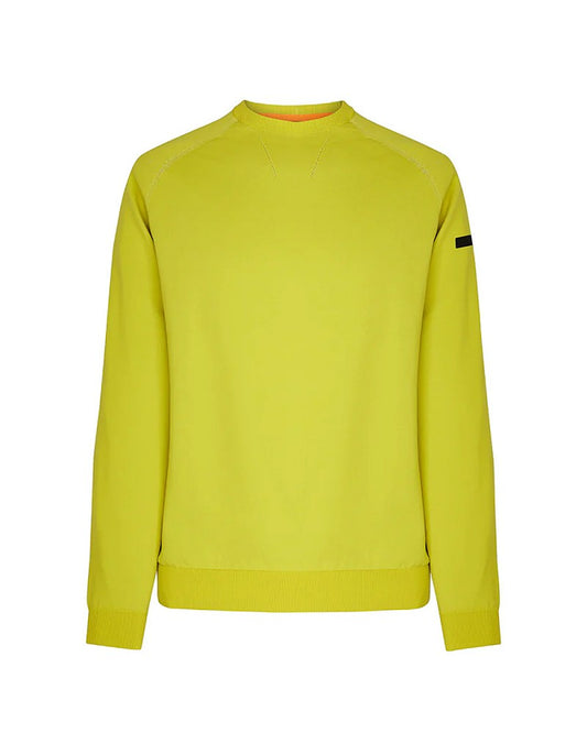 RRD Maglia Girocollo in Cotone Rasato Uomo Giallo