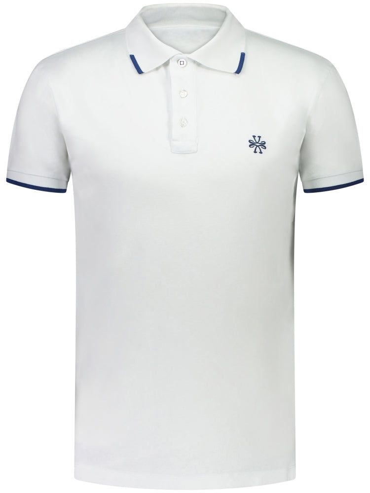 Jacob Cohën Polo in Cotone Uomo Bianco