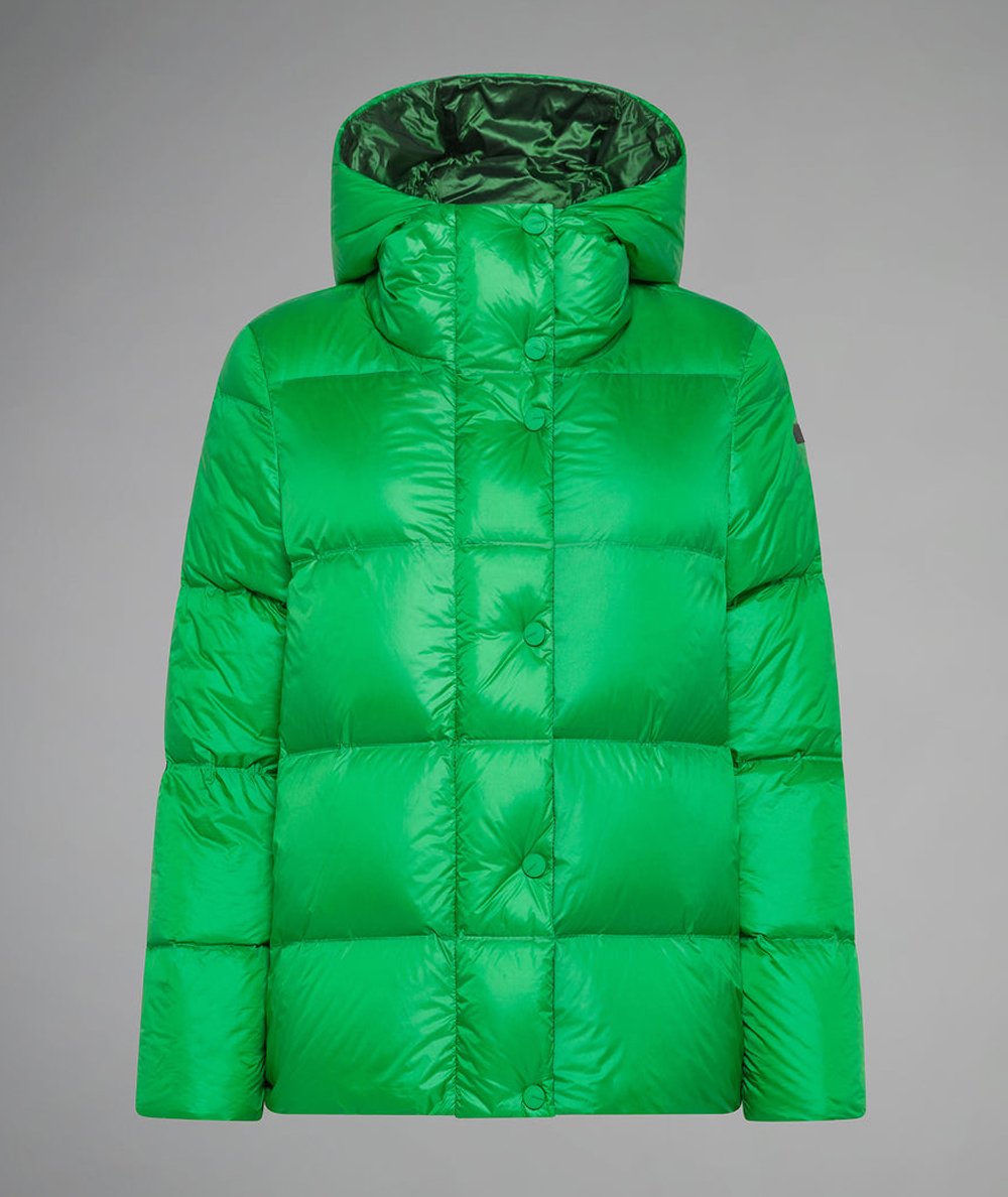 RRD Piumino Corto Donna Superrduck Hood Over Wom Jkt Verde