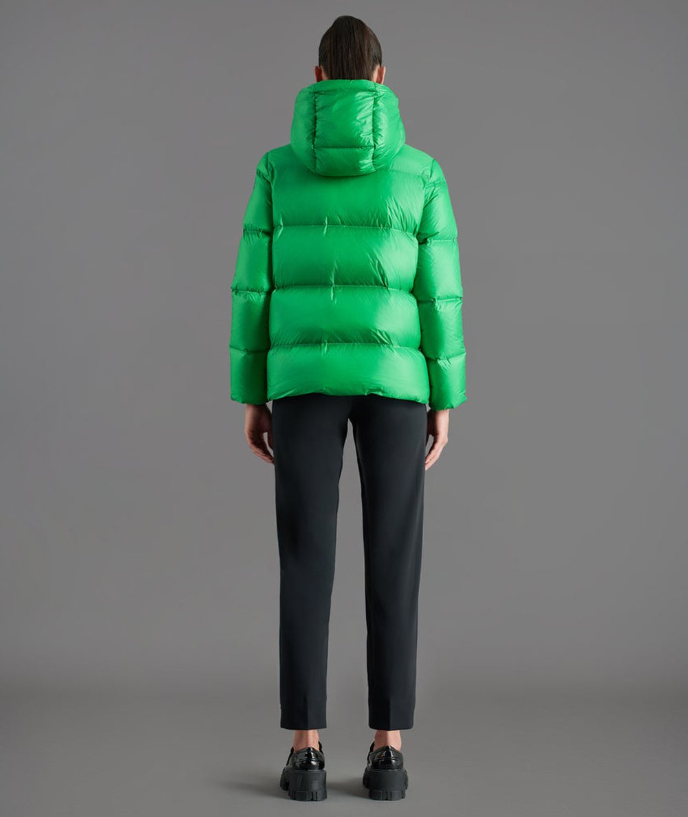 RRD Piumino Corto Donna Superrduck Hood Over Wom Jkt Verde