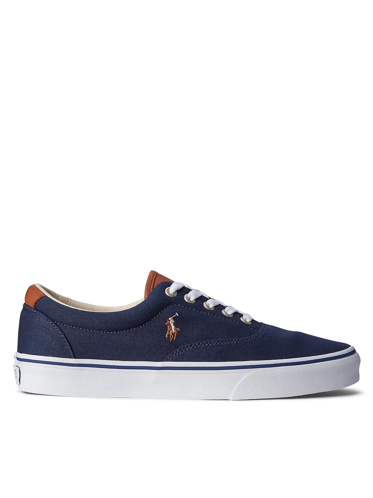 Ralph Lauren Sneakers in Cotone Keaton Uomo Blu Navy