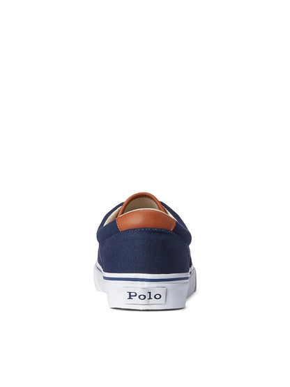 Ralph Lauren Sneakers in Cotone Keaton Uomo Blu Navy