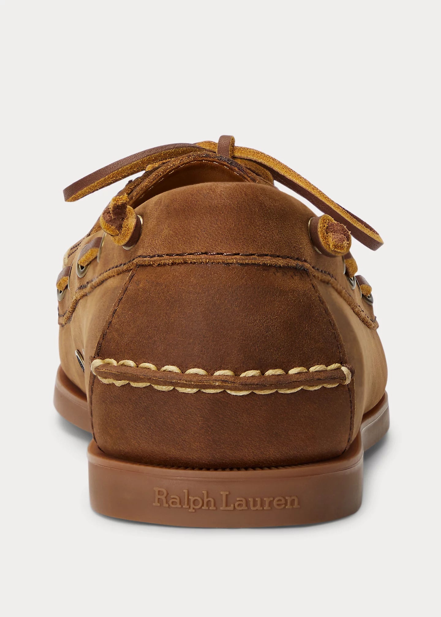 Polo Ralph Lauren Mocassino in Pelle Uomo Merton Cuoio Intenso