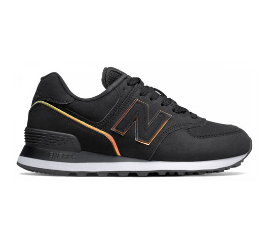 New Balance Sneakers in Pelle Nabuk Donna WL574CLG Nero