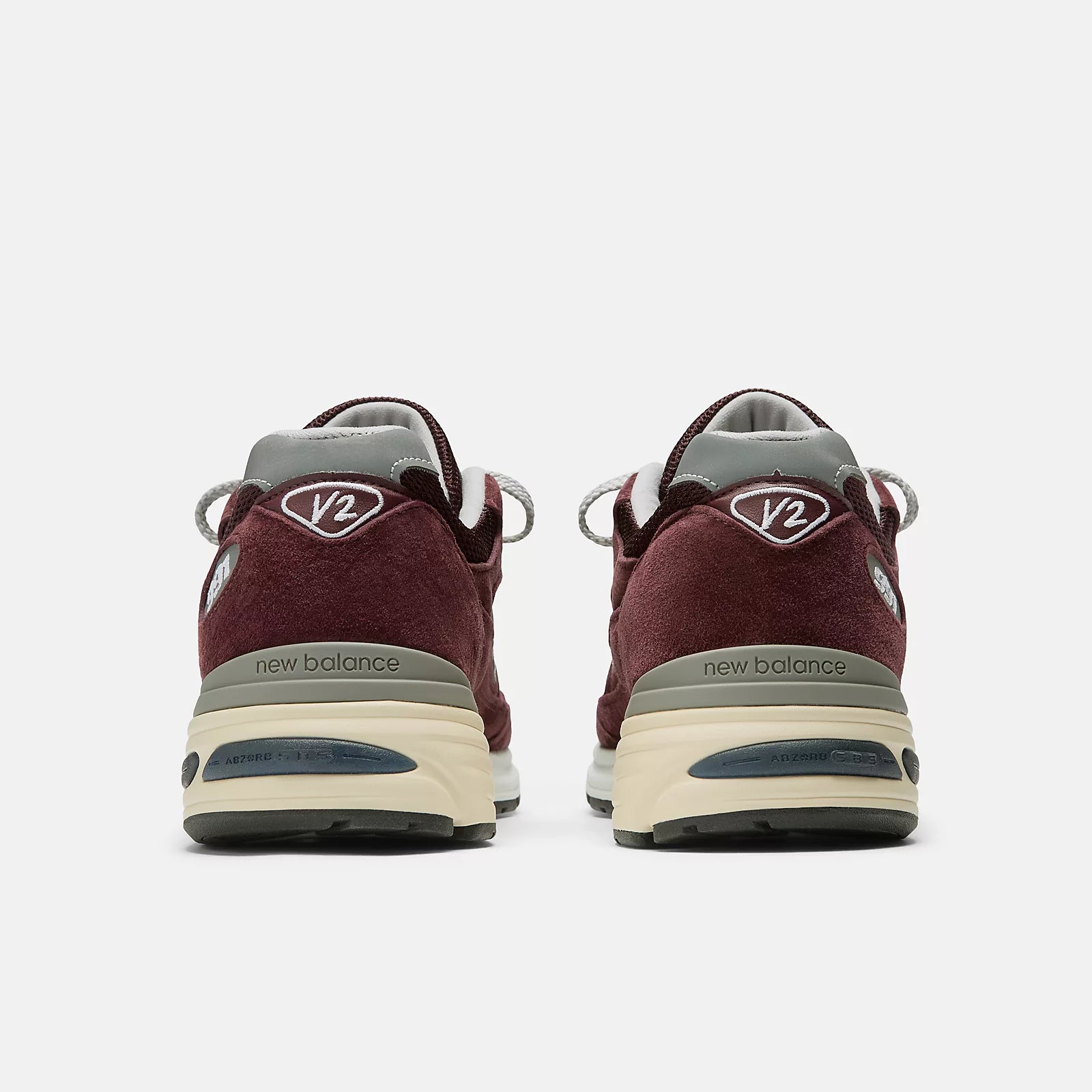 New Balance Sneakers Made in UK U991V2 Unisex Bordeaux