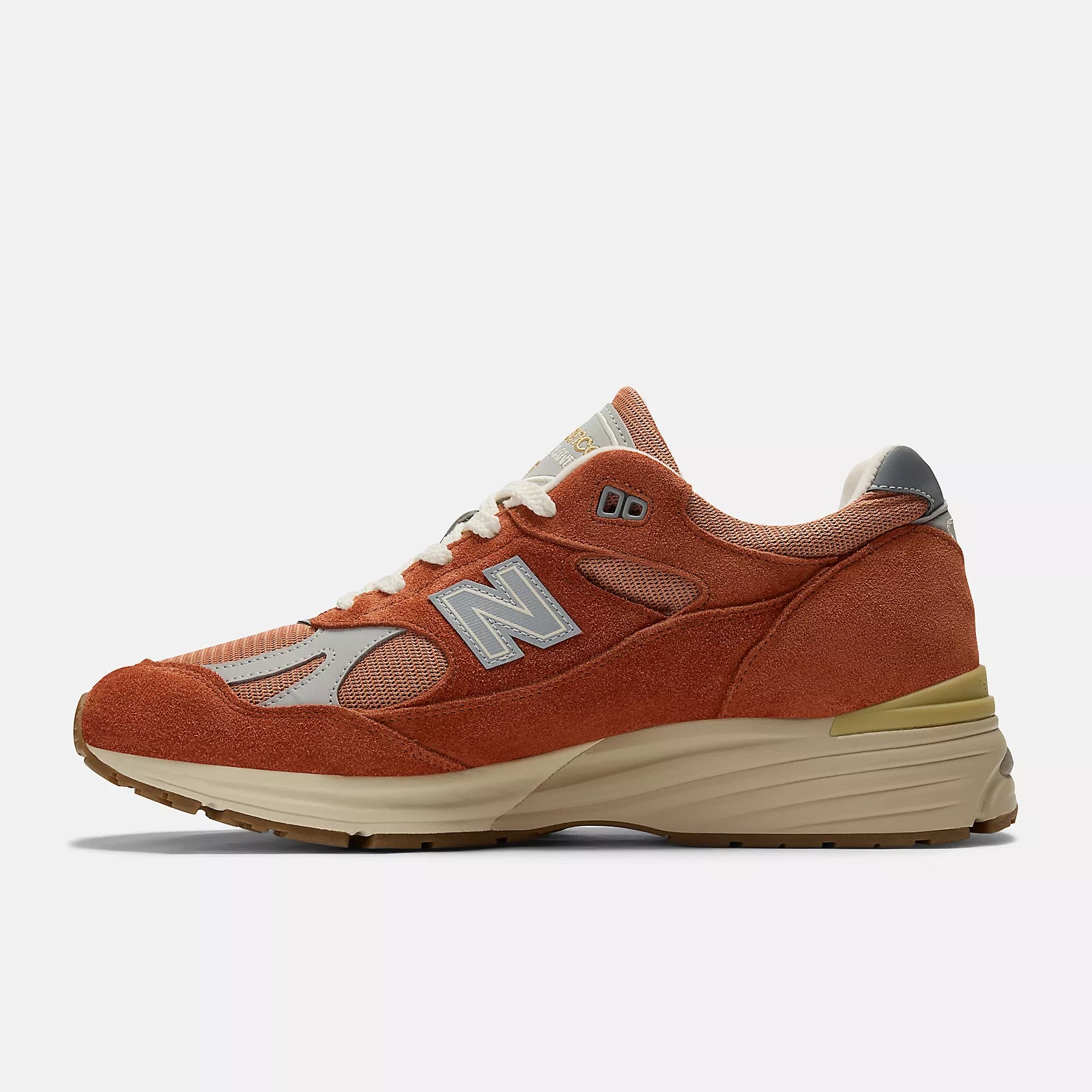 New Balance Sneakers in Suede U991SS2 Vintage V2 Unisex Arancio Bruciato
