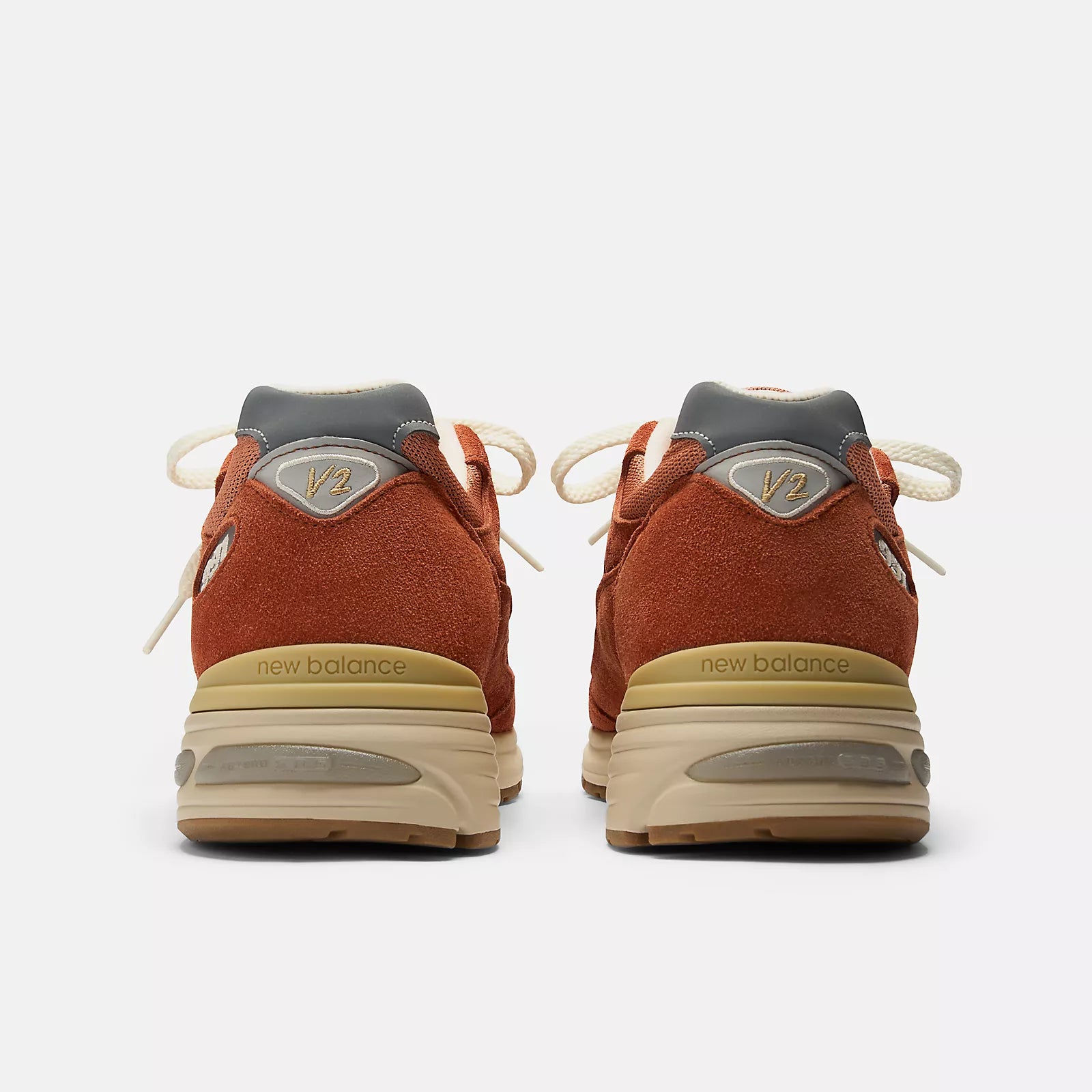 New Balance Sneakers in Suede U991SS2 Vintage V2 Unisex Arancio Bruciato